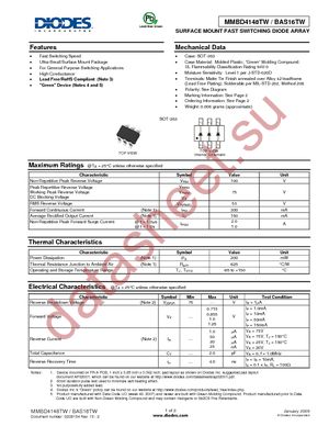 BAS16TW-7 datasheet  